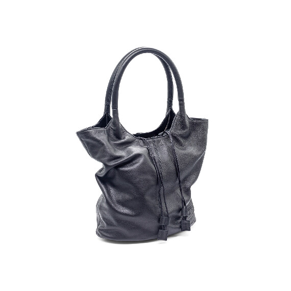 Dafne<br/>Shopper doppio manico nero